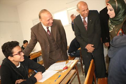 محافظ القاهرة يتفقد مدارس باول أيام امتحانات الشهادة الاعدادية