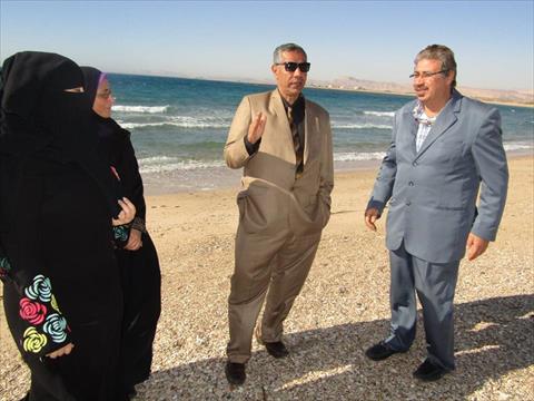 لجنة المتابعة الميدانية بجنوب سيناء تعاين شاطئ مدينة أبورديس تمهيدا لتطويره