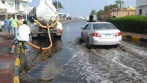 رفع حالة الطوارئ بالبحر الأحمر لمواجهة السيول