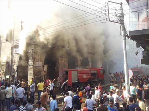 حريق طنطا الهائل