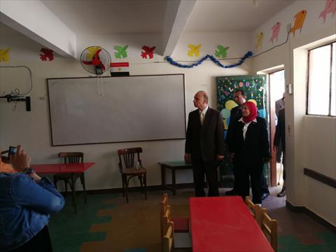 محافظ القاهرة يتفقد اعمال ترميم مدرسة جمال عبد الناصر