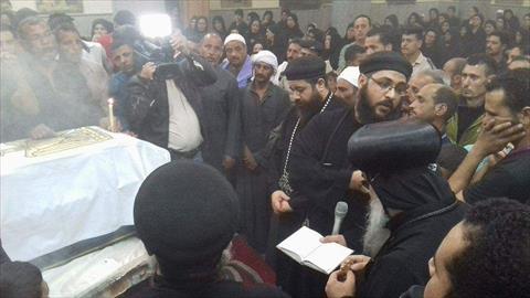 جنازة بطرس ابن مركز ابوقرقاص بالمنيا