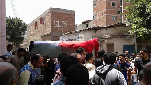 وصول جثمان شهيد سيناء إلى مستشفى بورسعيد العسكري