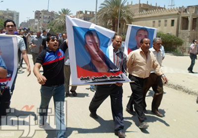 مسيرة للتنديد بجريمة المتطرفين فى حق الطالب الشهيد