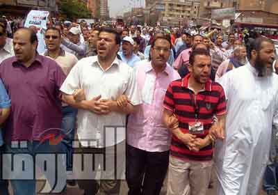 إحدى المسيرات المتجهة للعباسية - خاص الشروق