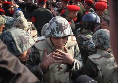 قوات الجيش والشرطة في ميدان التحرير