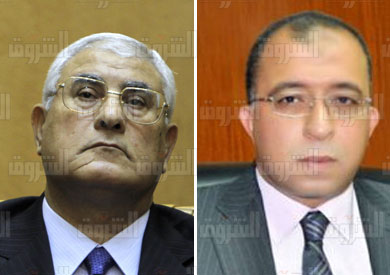 الرئيس عدلي منصور، ووزير التخطيط أشرف العربي