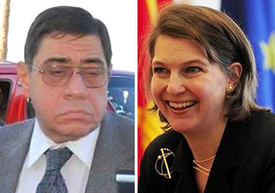 فيكتوريا نولاند والمستشار عبد المجيد محمود