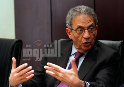 عمرو موسى المرشح الرئاسي السابق - تصوير: أحمد عبد اللطيف