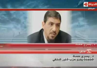 يسري حماد المتحدث باسم حزب النور