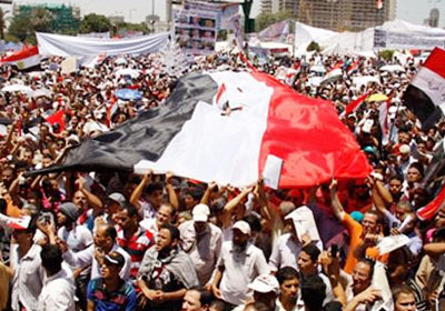جانب من مظاهرات القوى السياسية في 30 يونيو بأسيوط - صورة أرشيفية