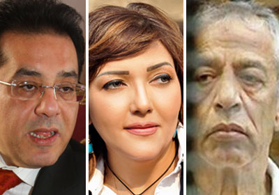 أسماعيل الشاعر وجميلة إسماعيل وأيمن نور