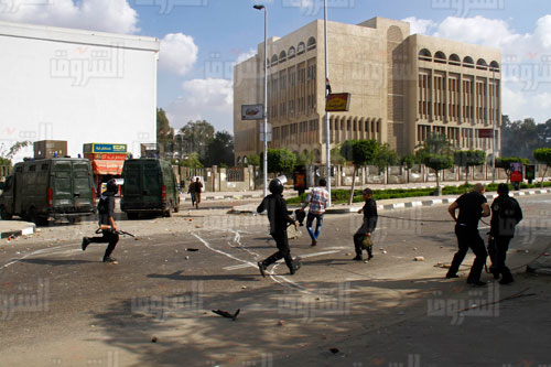 اشتباكات جامعة الأزهر - تصوير: علي هزاع