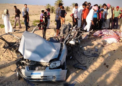 السيارة بعد الانفجار