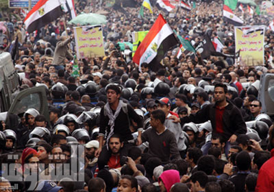 مظاهرات مناهضة للإرهاب بساحة القائد إبراهيم في الإسكندرية - أرشيفية