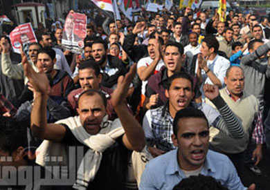 تظاهرة لمؤيدي مرسي بكفر الشيخ	 _ارشيفية