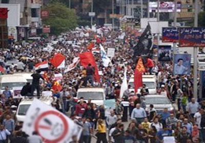 متظاهرين في دمنهور - أرشيفية