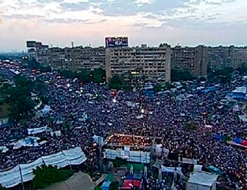 مظاهرات في ميدان رابعة العدوية - أرشيفية