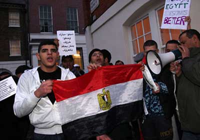 مظاهرات المصريين في لندن (صورة أرشيفية)