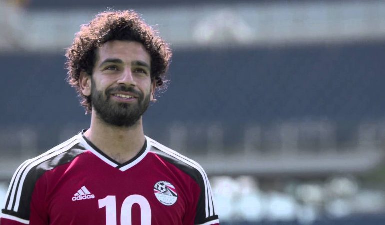 محمد صلاح، لاعب المنتخب الوطني لكرة القدم