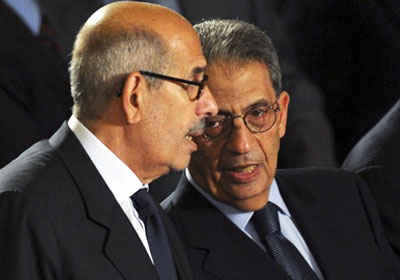 موسى والبرادعى فى حوار ثنائى