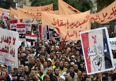 لقطة أرشيفية من مظاهرات مليونية 18 نوفمبر بميدان التحرير