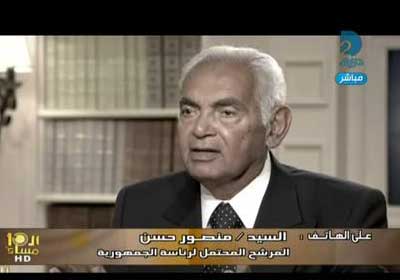 منصور حسن رئيس المجلس الاستشاري