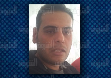 والد الطفلة مريم - ضحية حادث كنيسة الوراق - تصوير جرجس فكري
