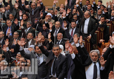 إحدى جلسات مجلس الشعب المنحل