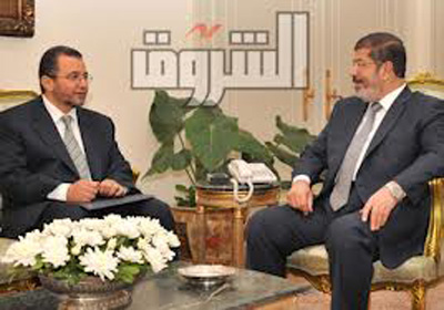 الرئيس محمد مرسي - <br/>الدكتور هشام قنديل، رئيس مجلس الوزراء.