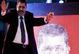 المرشح الرئاسي عن جماعة الإخوان المسلمين الدكتور محمد مرسي