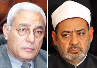الشيخ احمد الطيب و اسامة العبد