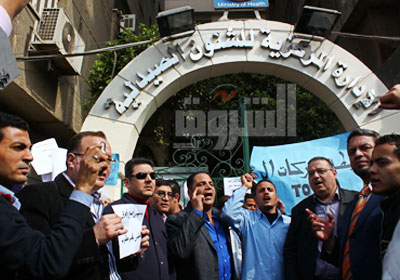 الاحتجاجات مستمرة منذ بداية الثورة       تصوير:جيهان نصر