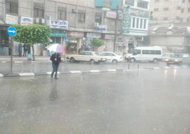 أمطار غزيرة في شوارع القاهرة