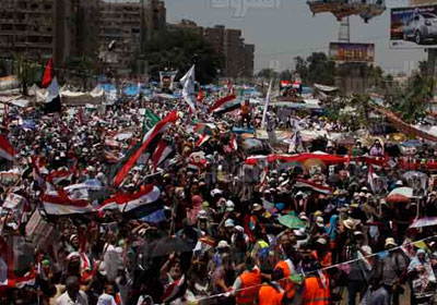 اعتصام أنصار مرسي<br/>.أرشيفية