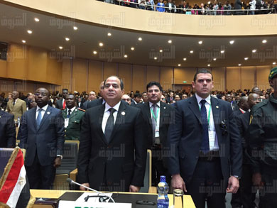 الرئيس عبد الفتاح السيسي، قاعة القمة الإفريقية