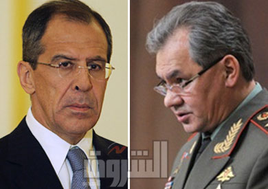 وزيري الدفاع والخارجية الروس سيرجي شويجو وسيرجي لافروف