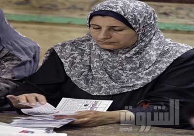 جانب من عملية الفرز تصوير محمد الميمونى
