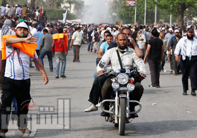 الحضور السلفى فى مواجهات العباسية يثير جدلا واسعا تصوير - على هزاع