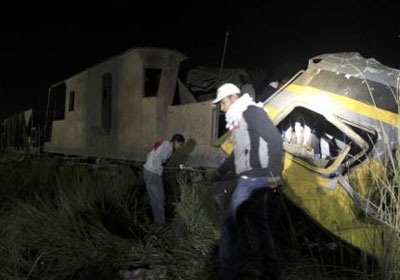 حادث قطار البدرشين - رويترز