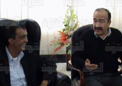 وكيل القوى العاملة يروى تفاصيل اختطافه فى مؤتمر صحفي - تصوير: سهام شوادة