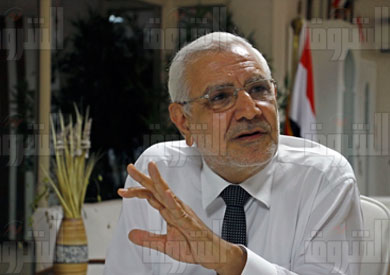 الدكتور عبد المنعم أبو الفتوح، رئيس حزب مصر القوية- خاص الشروق