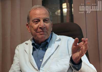 الدكتور محمد أبو الغار عضو مجلس أمناء الحزب المصري الديمقراطي الاجتماعي - تصوير: جيهان نصر