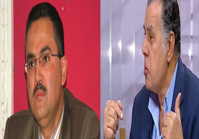النائب اليساري أبو العز الحريري والاستاذ جمال نصار مدير المكتب الحضاري للدراسات المستقبلية