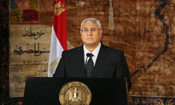 المستشار عدلي منصور، الرئيس المؤقت