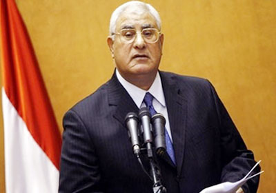 الرئيس المؤقت عدلي منصور_ ارشيفية