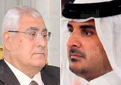 الرئيس منصور وأمير قطر
