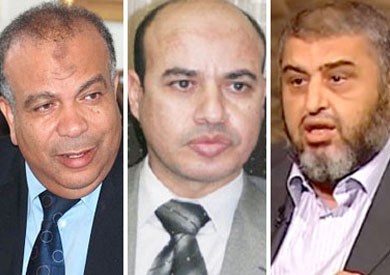 المهندس خيرت الشاطر  والدكتور سعد الكتاتني رئيس حزب الحرية والعدالة،  وعبد المنعم عبد المقصود محامي جماعة الإخوان،