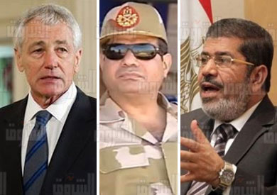 مرسي والسيسي وهاجل