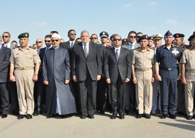 السيسي في جنازة شهداء الفرافرة